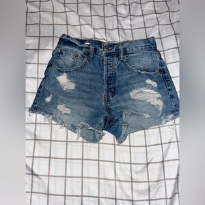 Aeropostale 90s high-rise shorts with rips